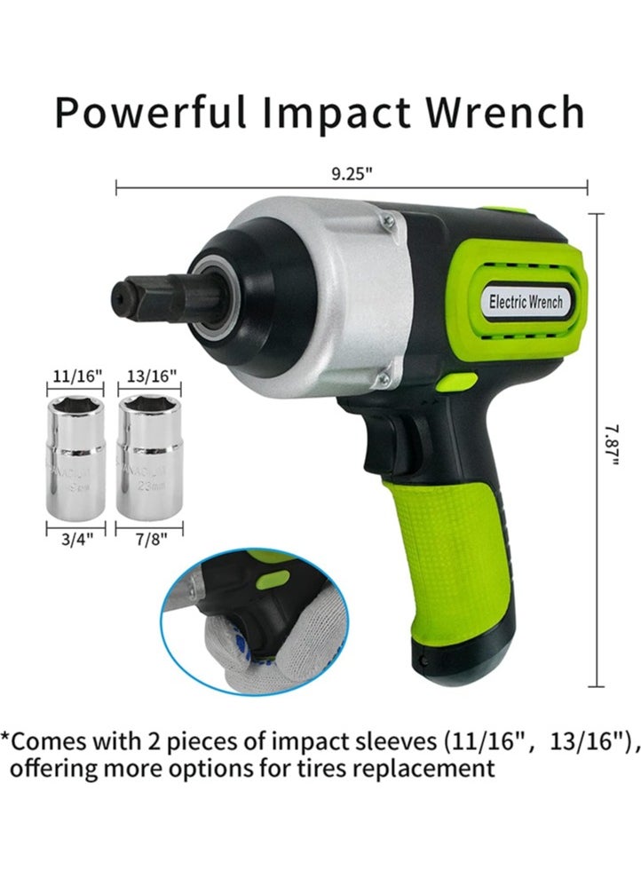 Gasin Electric Car Jack Kit 5Ton 12V Car Jack Hydraulic (Lifting Range: 6.1-20.86 inch) with Impact Wrench & Inflator for Car SUV Sedan MPV with LCD & Tire Pressure Display  - Image 4