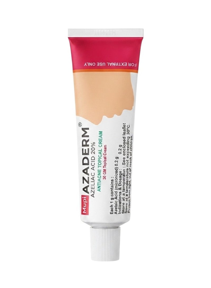 MUPI Azaderm Cream for Peeling, Acne, and Lightening - 30g (Pack of 2) - Image 2