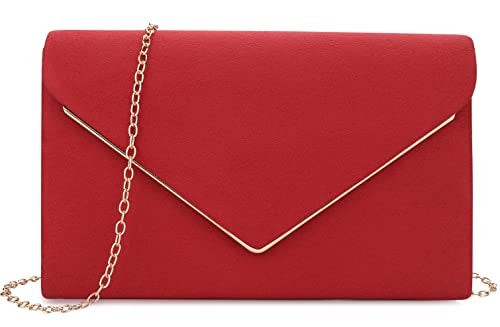 BBjinronjy Clutch Purse for Women Evening Bags Handbags for Wedding Party Cocktail Prom Faux Suede Crossbody Shoulder Bag - Image 1
