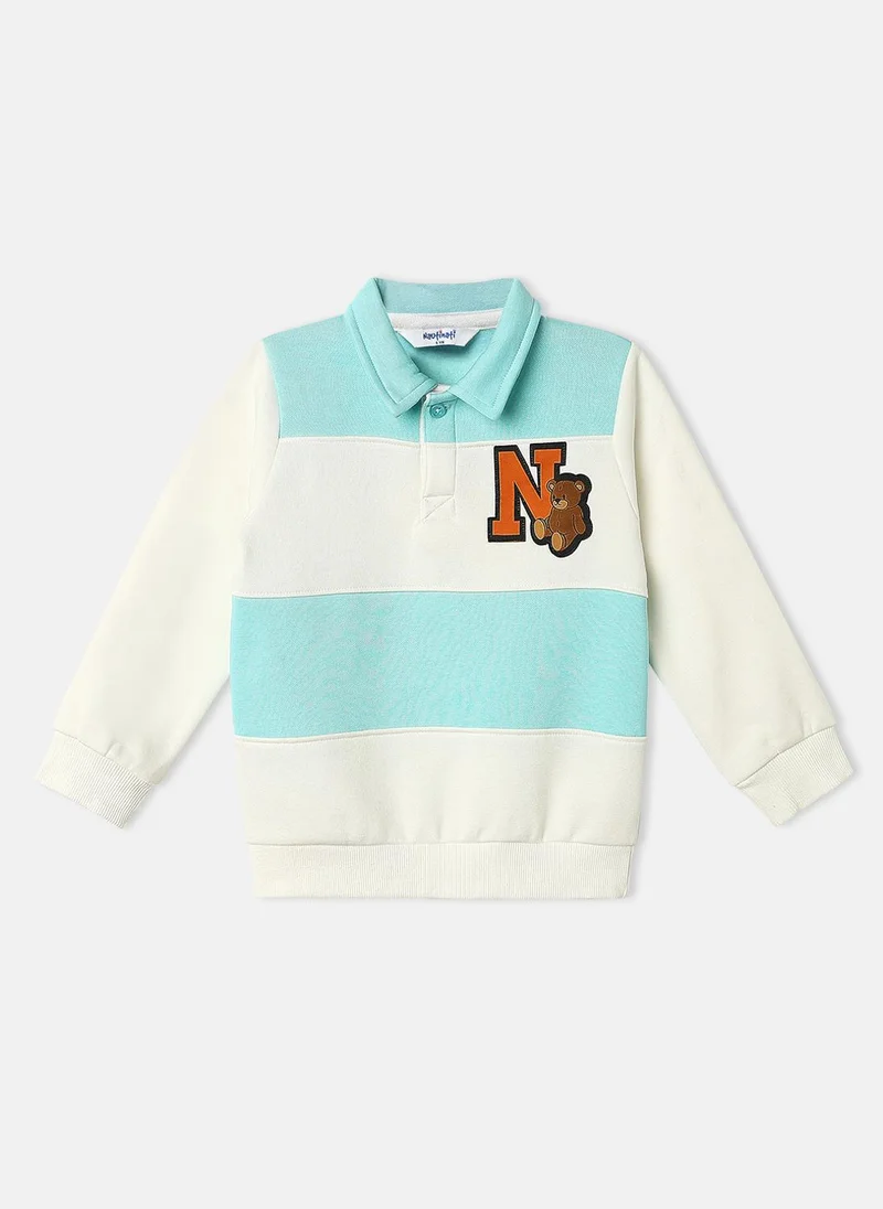 نوتيناتي Nautinati Boys Fleece Collar Neck Sweatshirt