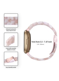Generic Resin Watch Band, Compatible Band for Fitbit Versa 4/Sense 2/Versa 3/Sense 1, Lightweight Adjustable, Fashion Bracelet Wristband Replacement for Women Men with Stainless Metal Buckle  - Image 4