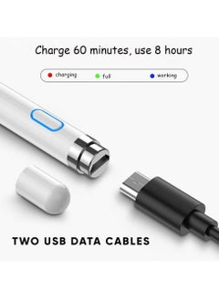 Stylus Pen Touch Screen Pencil: Active Stylus Pens Compatible for Apple iPhone iPad HP DELL Tablet Phone Laptop Chromebook Kindle Fire - Fine Point Digital Capacitive Drawing Pencil