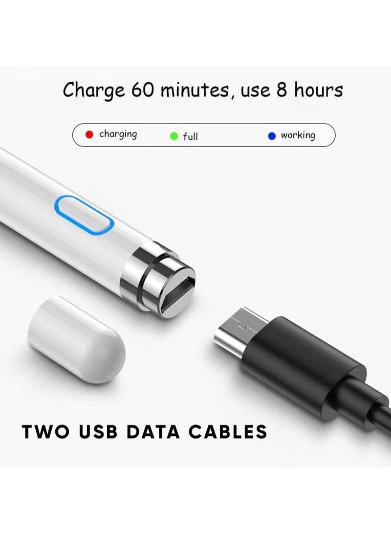Generic - Stylus Pen Touch Screen Pencil: Active Stylus Pens Compatible for Apple iPhone iPad HP DELL Tablet Phone Laptop Chromebook Kindle Fire - Fine Point Digital Capacitive Drawing Pencil - Image 1