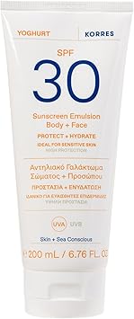 KORRES KORRES Yoghurt Sunscreen Emulsion Body Face SPF 30 200ml - Image 1