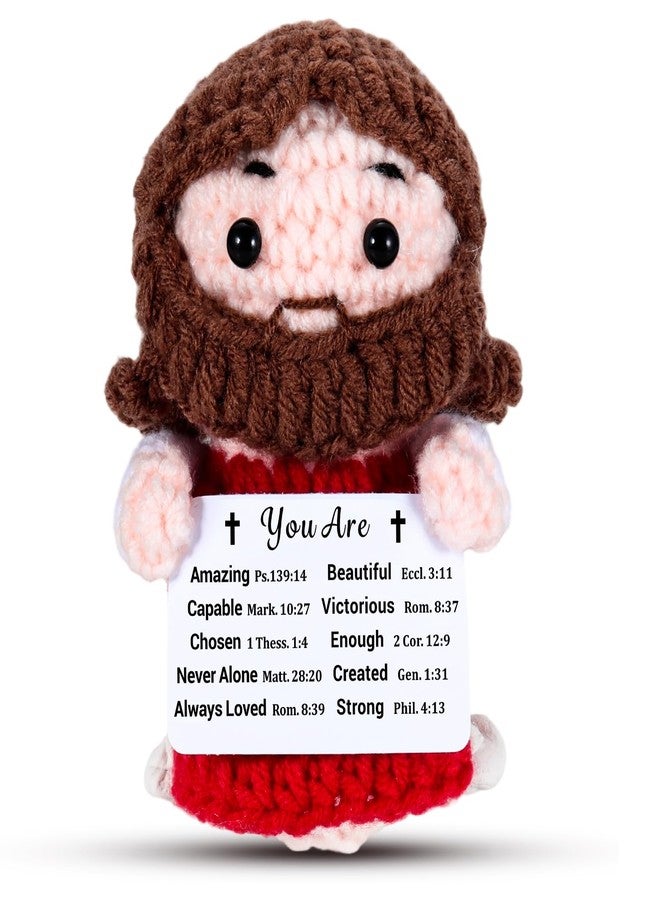 NUBARKO Jesus Crochet First Communion Gifts for Girls Boys Teens Women Men Baptism Confirmation Gifts for Girls Boys Women Men Adults Jesus Crochet Religious Christian Birthday Gift for Woman Faith - Image 1