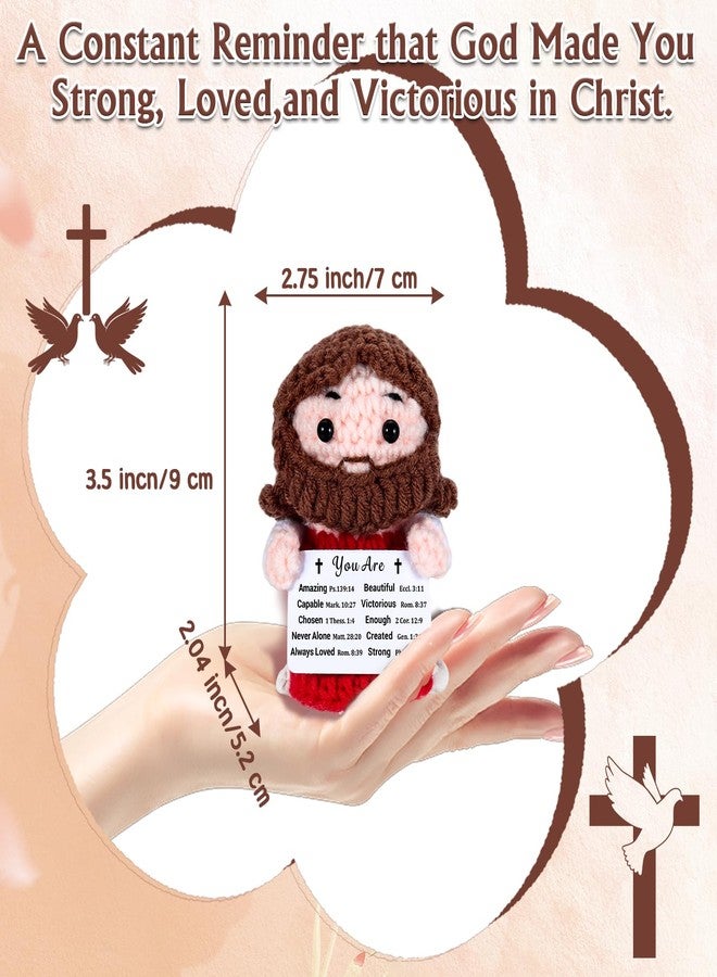 NUBARKO Jesus Crochet First Communion Gifts for Girls Boys Teens Women Men Baptism Confirmation Gifts for Girls Boys Women Men Adults Jesus Crochet Religious Christian Birthday Gift for Woman Faith - Image 4