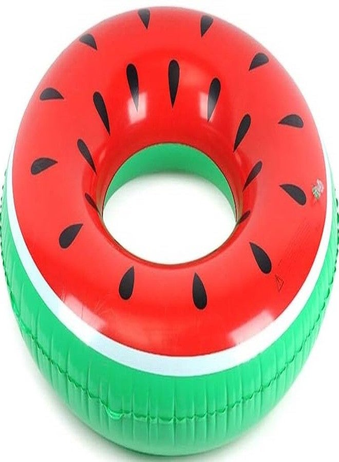 MILICRYSTAL Inflatable Watermelon Swim Ring for Kids & Adults | Lightweight Pool Float Tube | Fun Summer Pool & Beach Toy | Durable PVC Material - Image 2