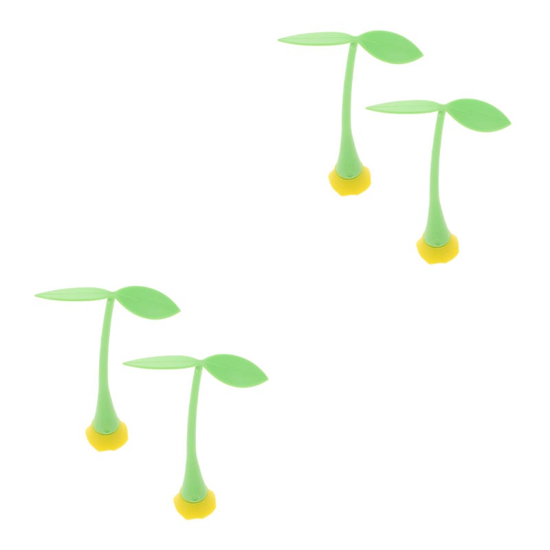 2pcs Car Roof Decoration 2pcs Grass Bean Car Decal 3d Car Stickers Car Horn Sticker Unique Car Bumpers Decal For Bike Truck Vehicle Exterior Supplies - Image 1