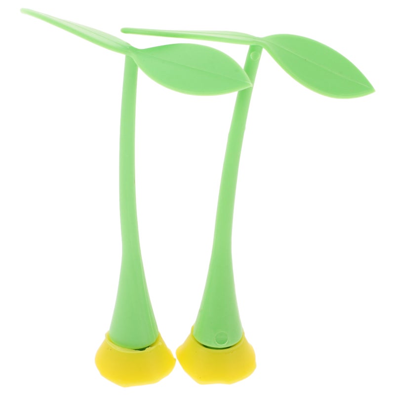 2pcs Car Roof Decoration 2pcs Grass Bean Car Decal 3d Car Stickers Car Horn Sticker Unique Car Bumpers Decal For Bike Truck Vehicle Exterior Supplies - Image 5
