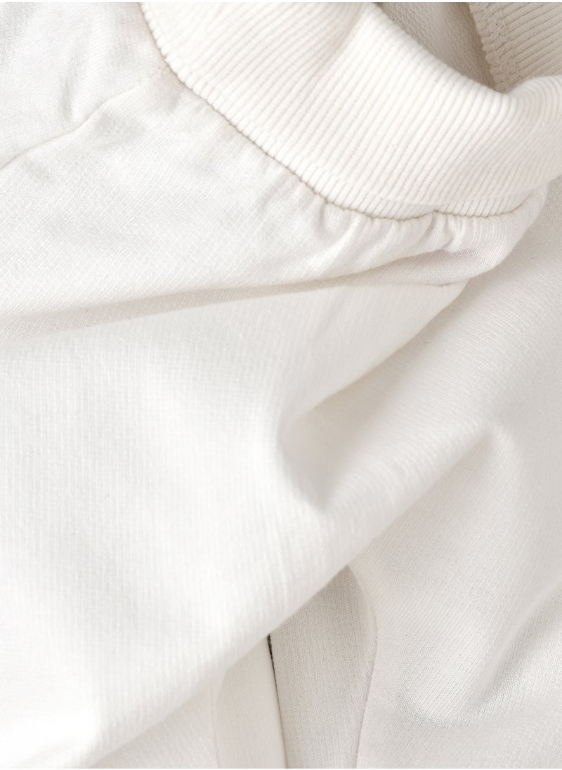 Jelliene - Baby White Cotton Pants - Image 1
