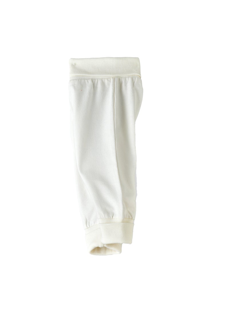 Jelliene - Baby White Cotton Pants - Image 1