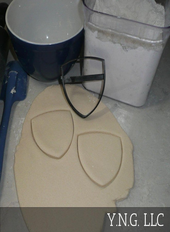 YNGLLC Shield Knight Guard Protection Medieval Times Outline Cookie Cutter, Made in USA, 1 Piece - Image 2