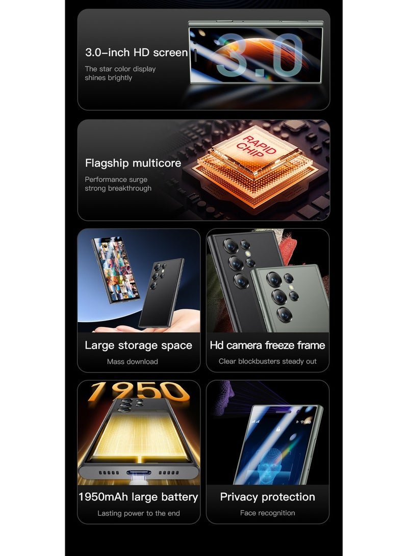 Soyes S23 Pro Mini Smartphone Android 8.1 | 2GB RAM + 16GB Storage | 3.0'' HD Display | 1000mAh Battery | Dual SIM | WiFi | Bluetooth | 3G Small Mobile Phone - Image 3