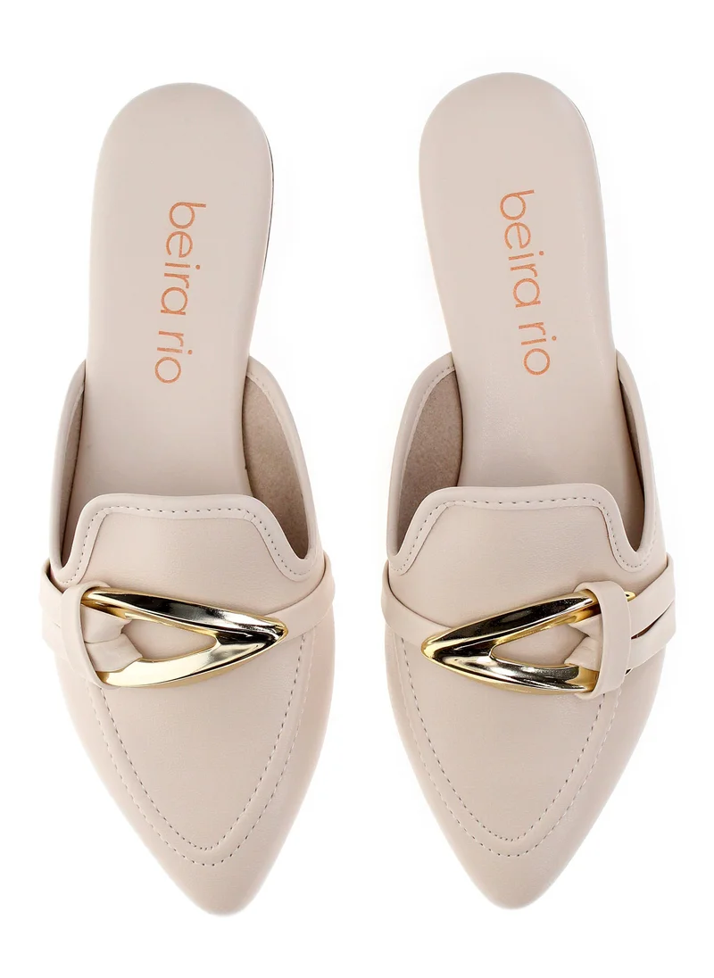 Beira Rio cream Women’s Mules – Stylish Slip-On Footwear with Comfortable Sole & Chic Design for Women | Best Price UAE