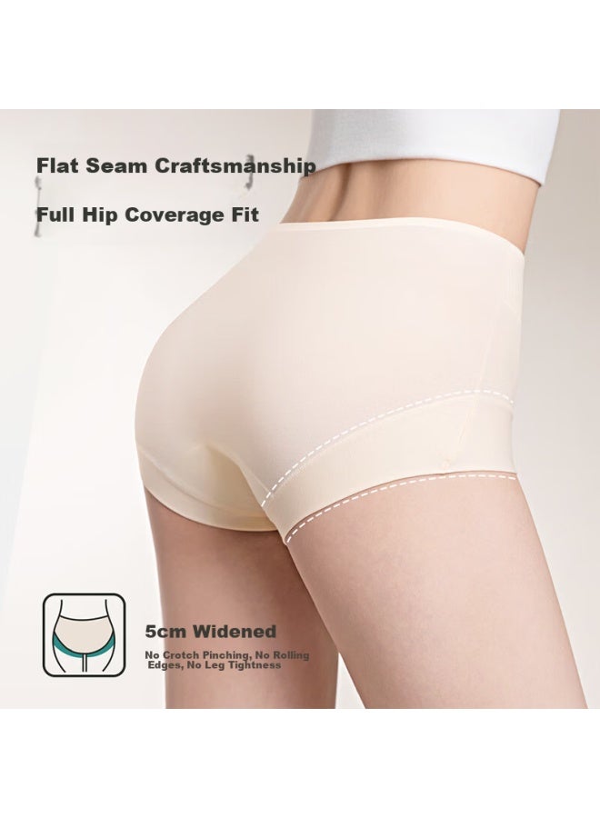 Jindu Medical Grade Pure Cotton Women's Underwear 100-count 10a Antibacterial Mid-high Waist Tummy Control Extended Crotch Plus Size Women's Briefs - Image 5