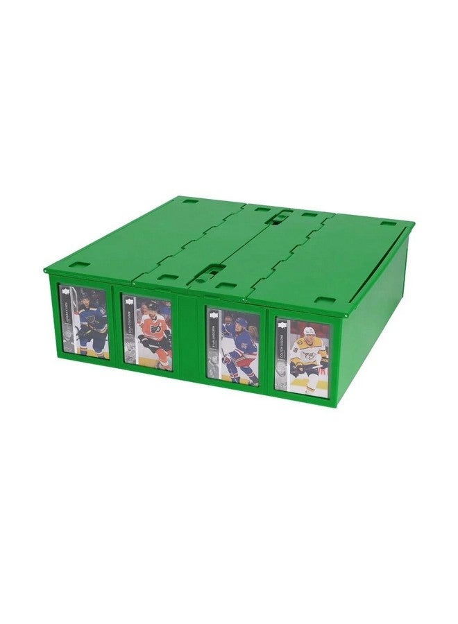 BCW Collectible Card Bin - Green | Holds 3200 Cards | Includes 4 Dividers | Storage for Pokémon, MTG & Sports Cards - Image 1