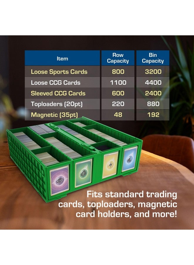 BCW Collectible Card Bin - Green | Holds 3200 Cards | Includes 4 Dividers | Storage for Pokémon, MTG & Sports Cards - Image 5