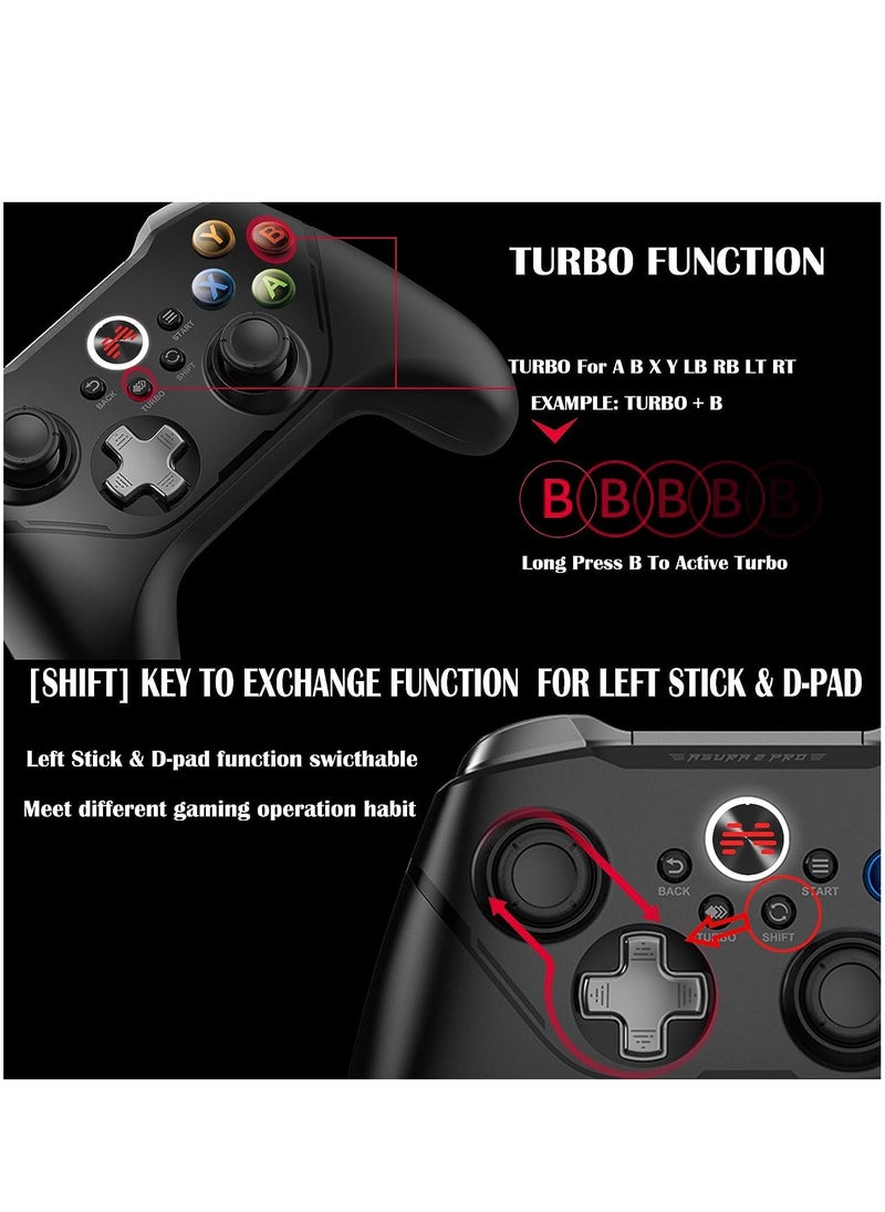 Generic - Gamepad Multimode BEITONGAsura2Pro Wireless Game Controller Switch Controller PC Gaming Controller, Compatible with Switch/Switch Lite/OLED/Windows/Steam Deck/Android & iOS,6 Axis Motion Control - Image 1
