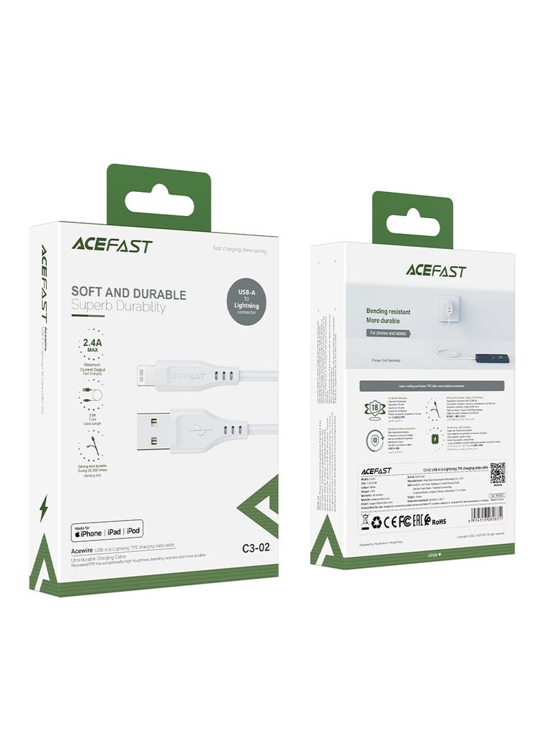 ACEFAST C3-02 USB-A to Lightning Charging and Data Cable - Image 3