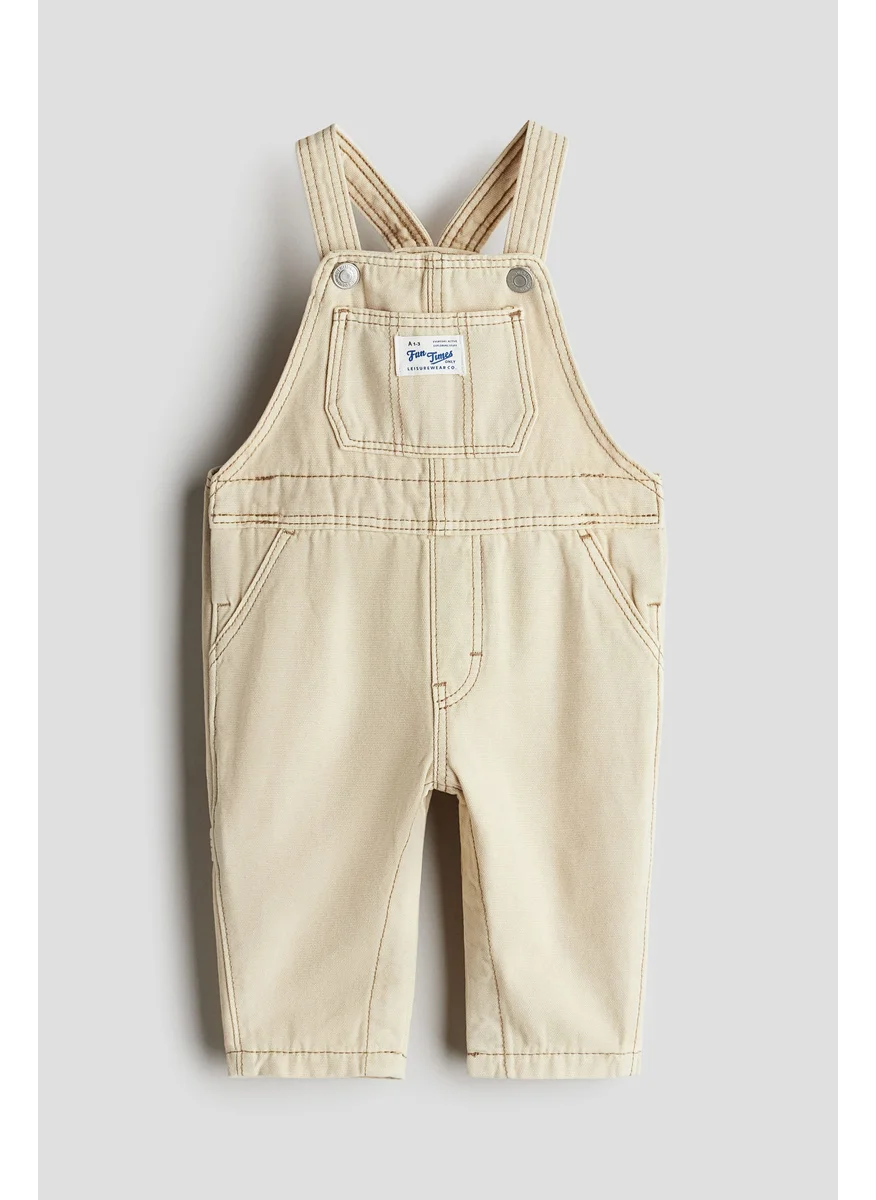 H&M Cotton Canvas Dungarees