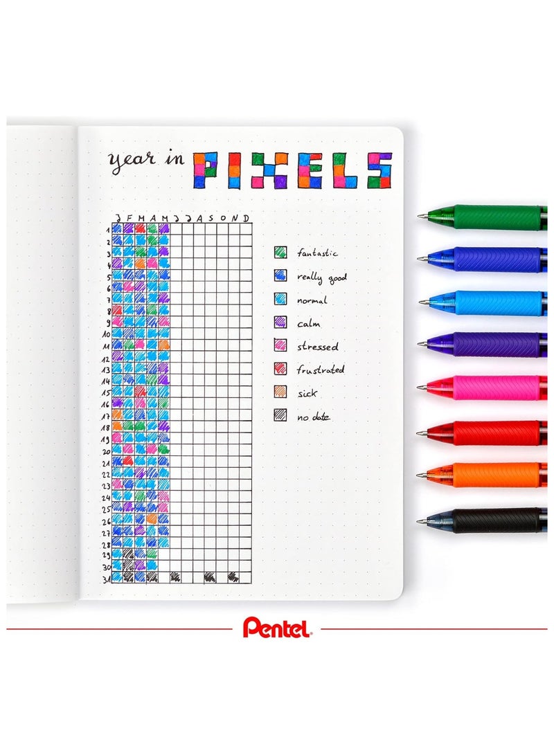 Pentel 2-Piece Energel Gel Ink Pen 0.7mm Tip Blue Ink - Image 5