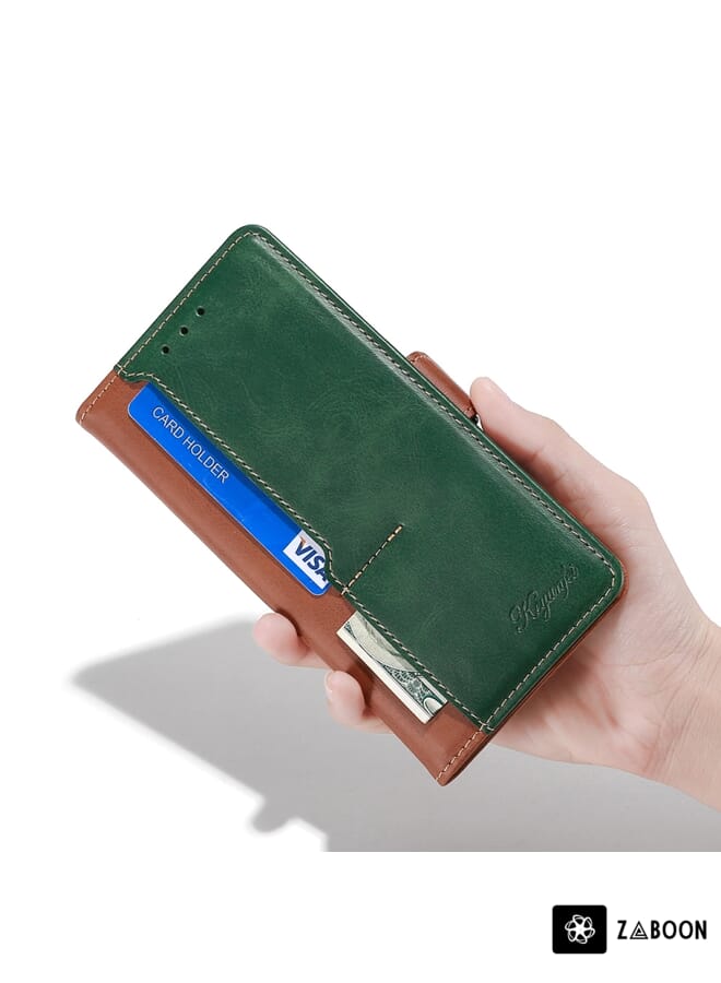 Zaboon Protective Case For Nokia C21 Contrast Color Side Buckle Leather - Image 4