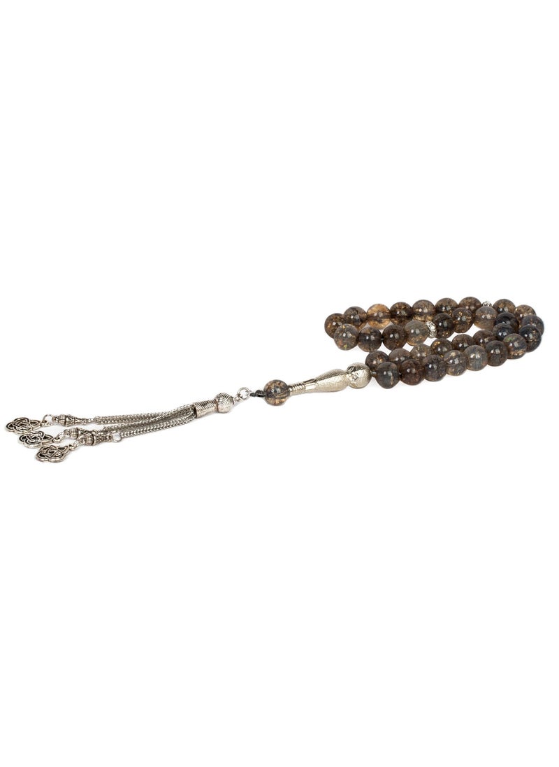 RS - Labradorite stone rosary in gray 10ml - Image 1