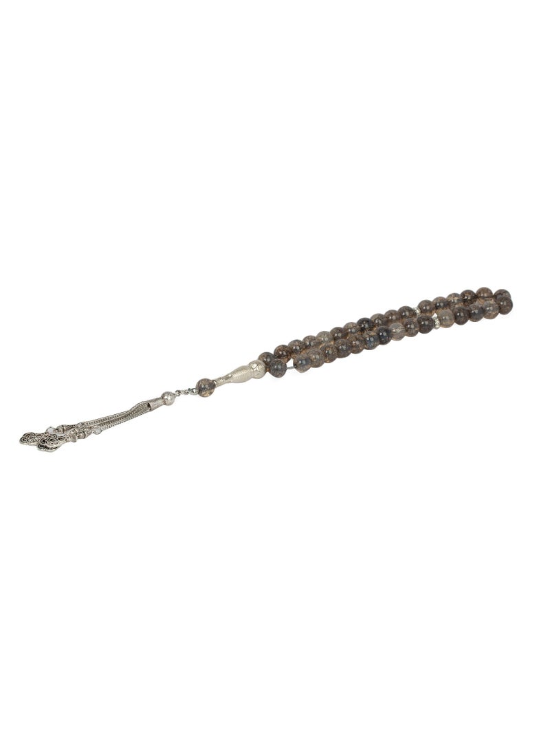 RS - Labradorite stone rosary in gray 10ml - Image 1