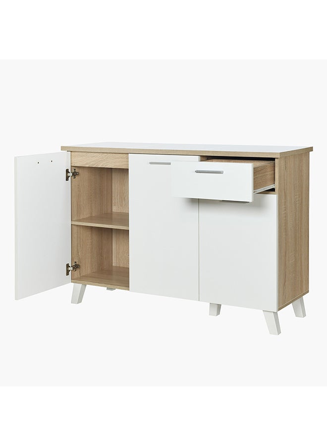 Home Box خزانة جانبية / خزانة مطبخ ألفورد بسطح بلاط 3 أبواب + 1 درج - Image 4