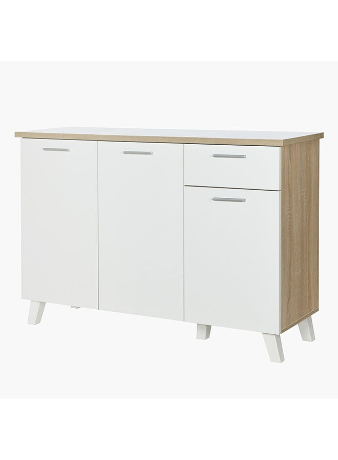 Home Box خزانة جانبية / خزانة مطبخ ألفورد بسطح بلاط 3 أبواب + 1 درج - Image 3