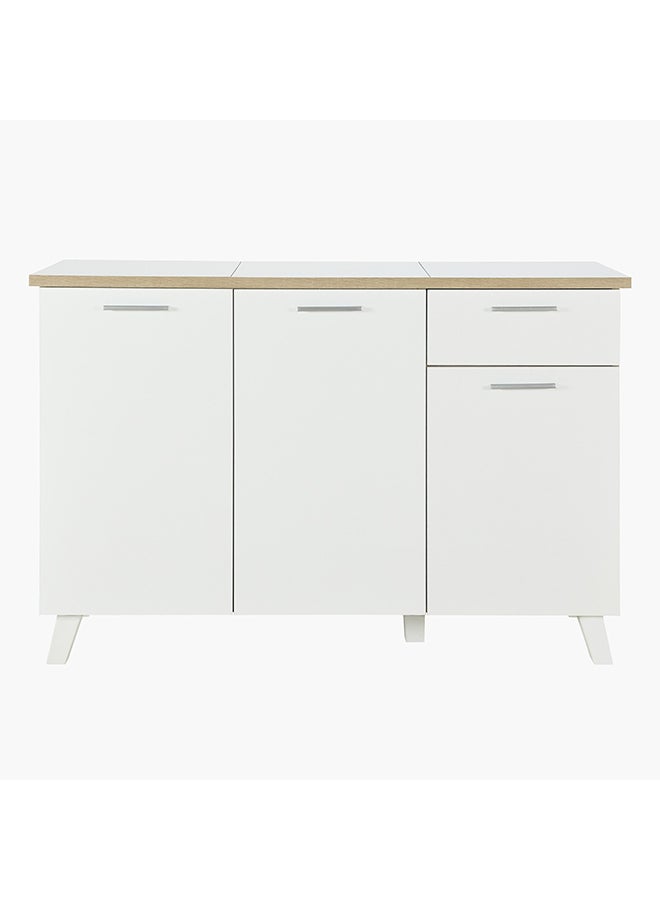 Home Box خزانة جانبية / خزانة مطبخ ألفورد بسطح بلاط 3 أبواب + 1 درج - Image 2