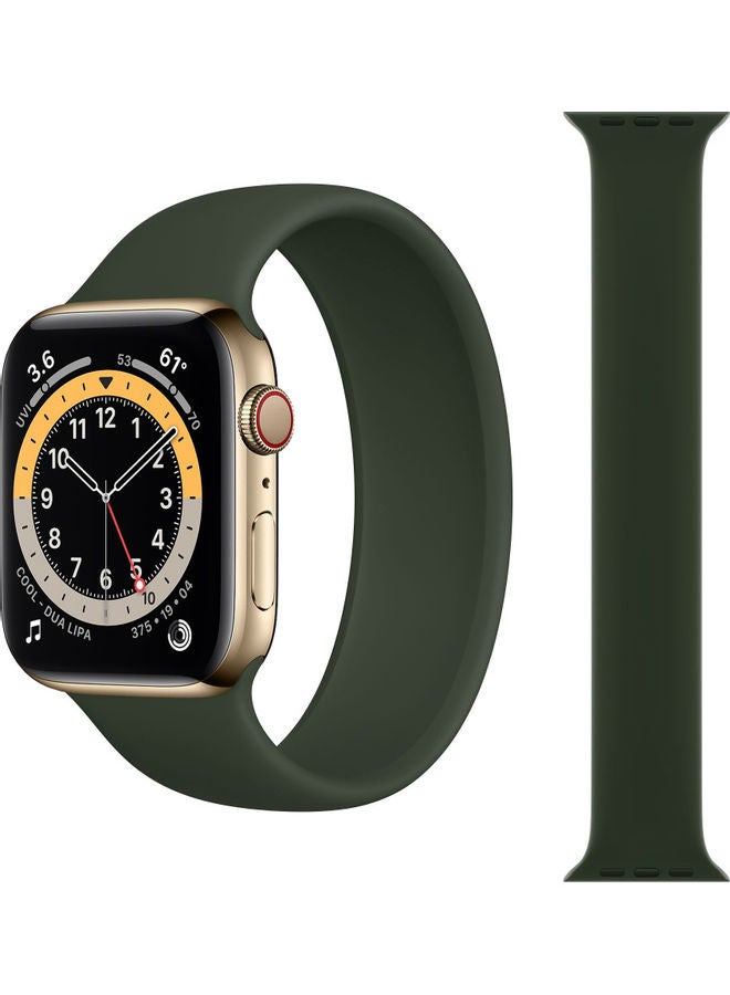 Perfii Replacement Band For Apple Watch Series 1/2/3/4/5/6/SE 42/44mm Cyprus Green - Image 1