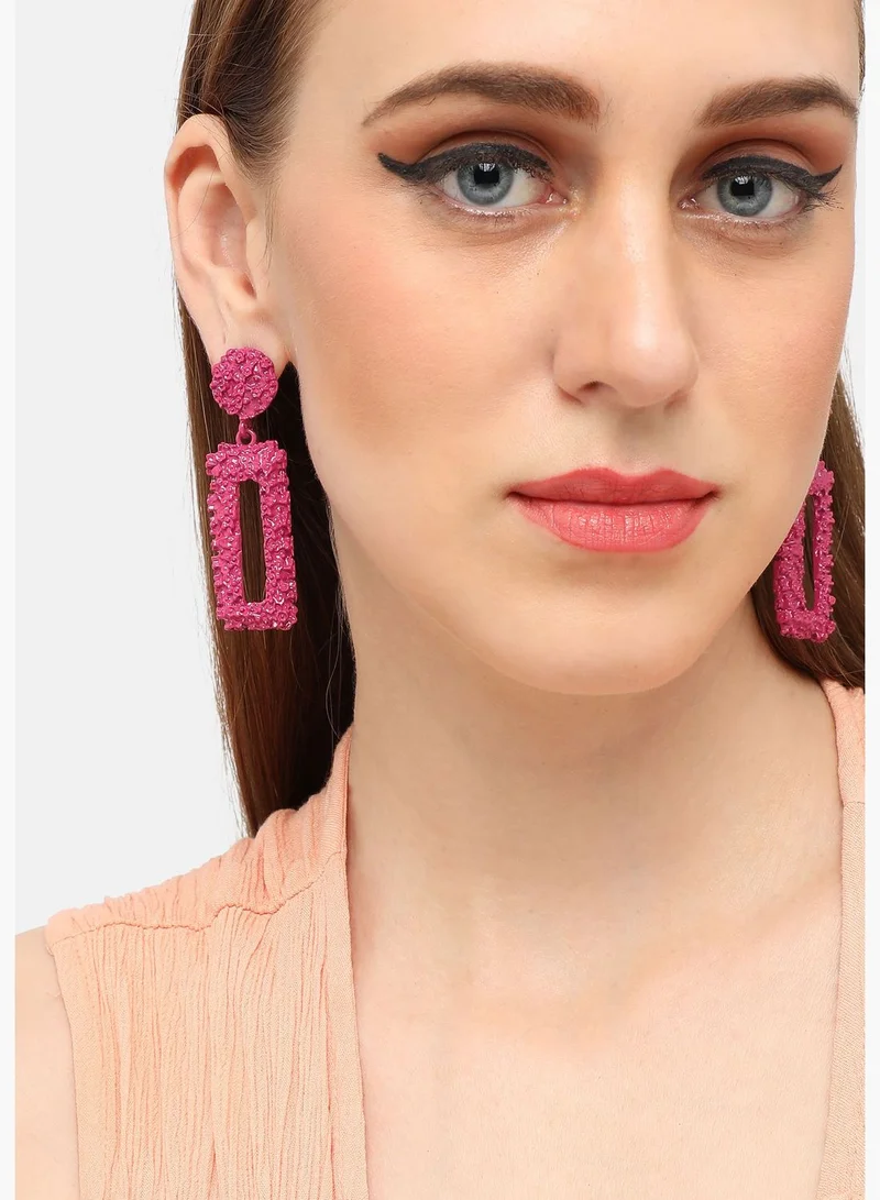SOHI Gold Plated Party Designer Drop Earring For Women