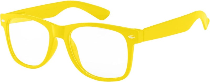 OWL Kids Clear Lens Glasses UV Protection for Children, Colorful Frames Fun Pretend Play Eyewear Non Prescription - Image 1