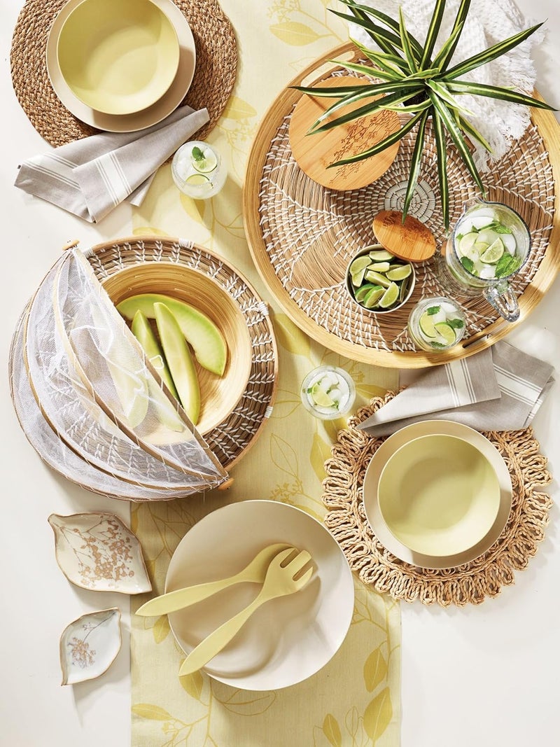 tag TAG Wild Flower Bowl Medium Dinnerware Serving Dish Ivory  - Image 2