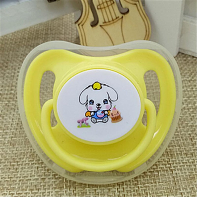 CUTEABLY Baby Pacifier 0-6 Months, BPA-Free Silicone, Animal Design, 6-12 Month Pack of 3, Multicolour - Image 3