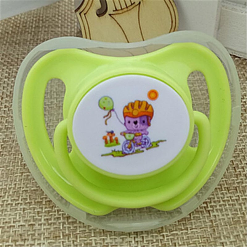 CUTEABLY Baby Pacifier 0-6 Months, BPA-Free Silicone, Animal Design, 6-12 Month Pack of 3, Multicolour - Image 2