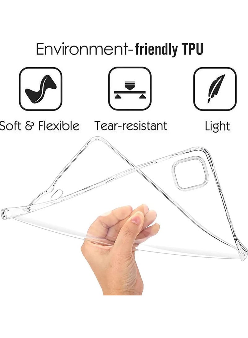 روك بو متوافق مع آي باد برو 11 بوصة الهاتف المحمول حالة 2022 / 2021 / 202 / 2018 حالة شفافة تبو لينة المضادة للاصطدام تنطبق على باد برو 11 بوصة الجيل الرابع 2022 / 2021 الجيل الثالث شفافة حامل - Image 4