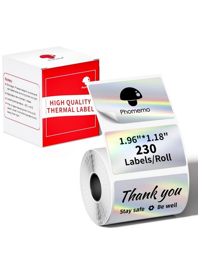 phomemo Thermal Labels Gradual Thermal Color Stickers1.96'' X 1.18'' Selfadhesuve Multipurpose Labels For Diy Barcodeaddressgift Tagscompatible With M220 M110 M120 M221 M200 Label Maker Printer - Image 1