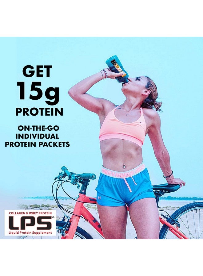Nutritional Designs Lps Liquid Collagen & Whey Protein Supplement - Non-Gmo Drink, Sugar-Free - Promotes Healthy Skin & Hair For Men & Women, Peach Mango, Single Serve (25 Packets) - Image 4