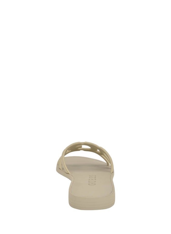 GUESS صندل إليهو المسطح للنساء، عاجي 150، 36.5 EU - Image 4