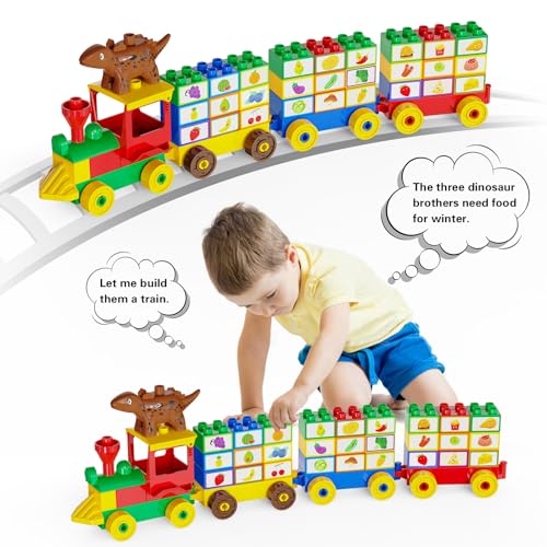 Anpcso Building Blocks for Toddlers 25 Including Dinosaurs Cars 116piece Large Classic Building Bricks Set Educational Toys for Children Boys Girls All Ages Compatible with All Major Brands - Image 5