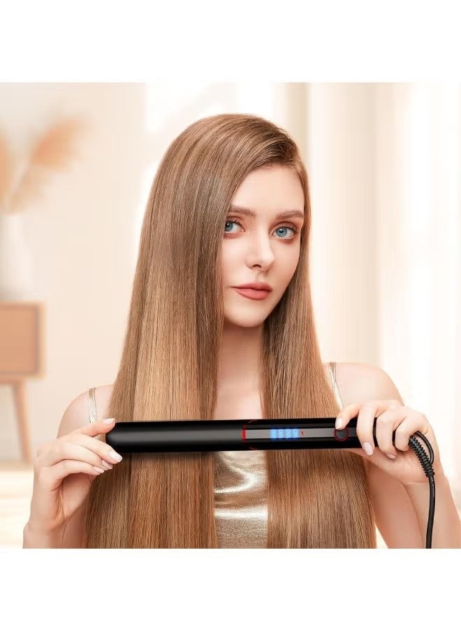 ETG Ceramic Hair Straightener, 2 in 1 Hair Straighteners and Curlers with Ceramic Coating for Smooth Glide, 15 Second Heat up, Up to 200°c, Lasting Results for Curl/Wave/Straighten Hair 40W - Image 2