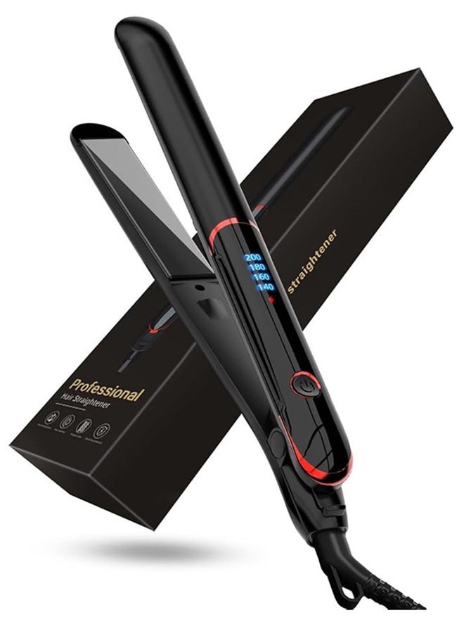 ETG Ceramic Hair Straightener, 2 in 1 Hair Straighteners and Curlers with Ceramic Coating for Smooth Glide, 15 Second Heat up, Up to 200°c, Lasting Results for Curl/Wave/Straighten Hair 40W - Image 1