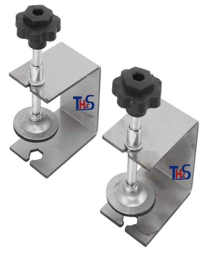 THS 2pcs Cabinet Drawer Front Installation Clamps, Heavy Duty Cabinet Installation Tools, C Clamp Universal Jig Cabinet Tool, Front Drawer Woodworking Clamps for Easy, Fast - Image 2