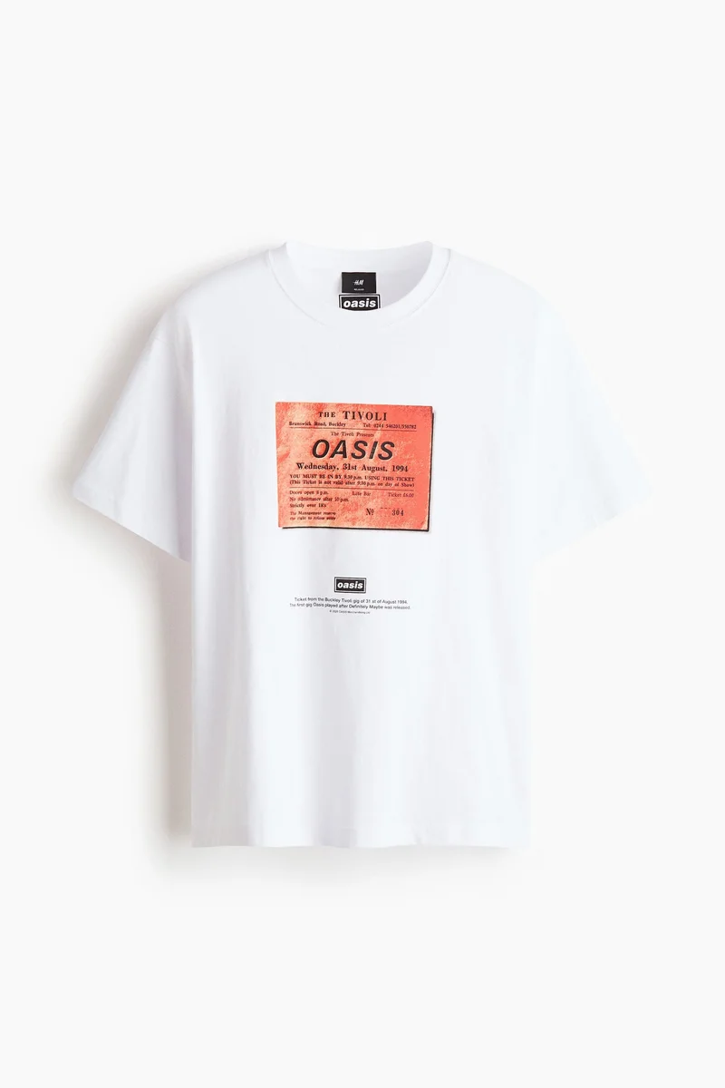 اتش اند ام تي-شيرت بقصة مريحة