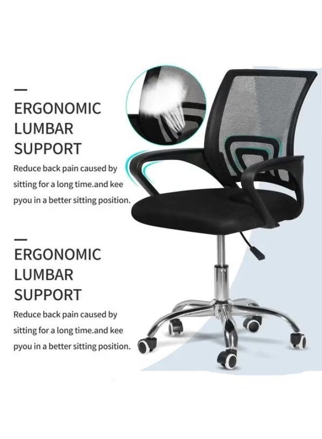 general Premium Mesh Office Staff Chair: Ergonomic Design, Advance Lumbar Support, Tilt Mechanism, and Grey PU Wheels - Elevate Your Workspace Comfort | The Perfect Office, Desk, or Work Chair - Image 3