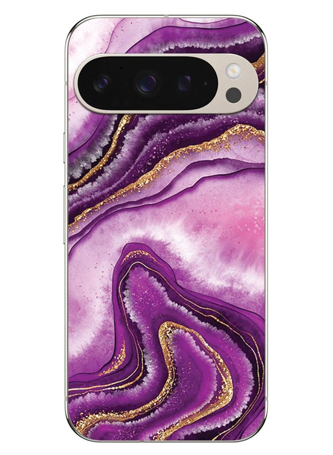 EYE CATCH Printed Protective Case Cover For Google Pixel 9 Pro  -  Pink Marble Texture - Image 1