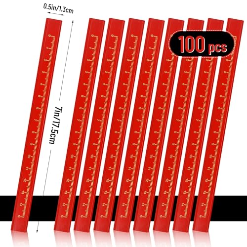 WYOMER 100 Pcs Carpenter Pencils, Octagonal Hard Black Carpenter Pencils for Woodworking Marking & Construction Plans - Image 2