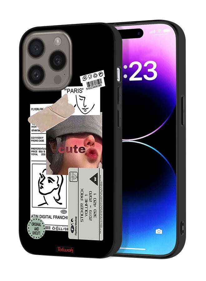 Tolwak Apple iPhone 15 Pro Protective Case Cover Cute Sticker - Image 1